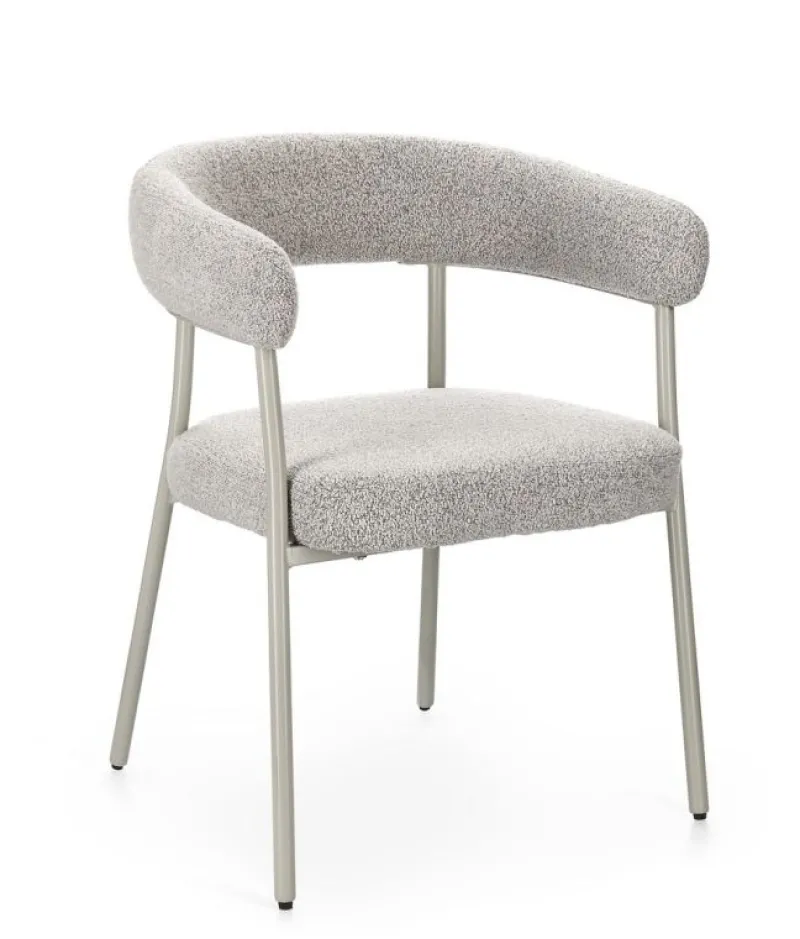 Online Bizzotto SEDIA C-BR GIAELE WARM GREY/TORTORA