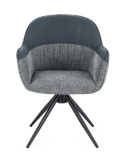 Discount Bizzotto SEDIA C-BR GIREVOLE ISOTTA GRIGIO