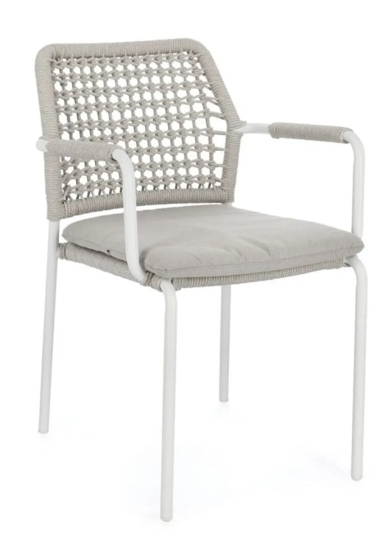 Outlet Bizzotto SEDIA C-BR RAJADA BIANCO