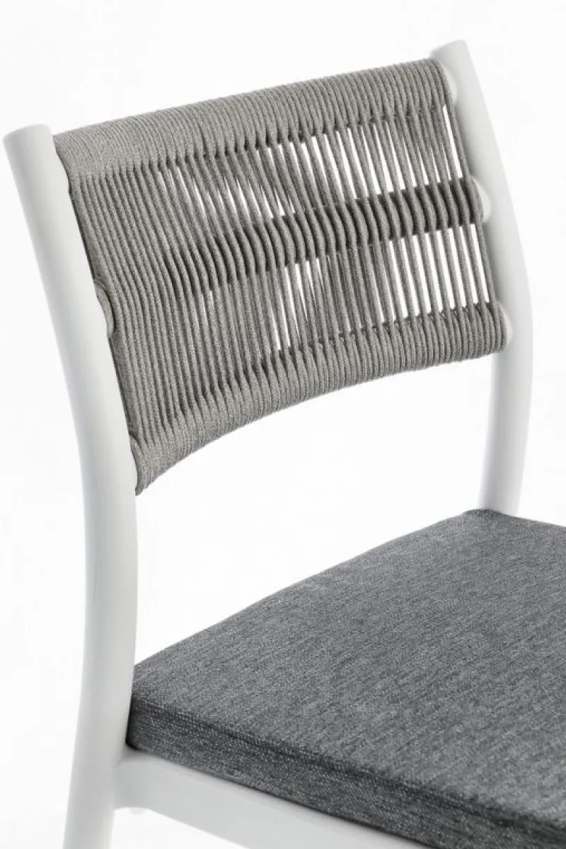 Clearance Bizzotto SEDIA C-C ALVIN BIANCO/GRIGIO CHIARO