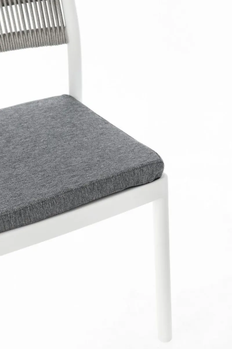 Clearance Bizzotto SEDIA C-C ALVIN BIANCO/GRIGIO CHIARO