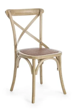 Discount Bizzotto SEDIA CROSS MARRONE NATURALE