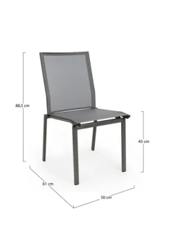 Bizzotto SEDIA CRUISE ANTRACITE GK52