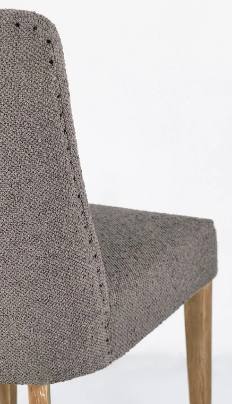 Bizzotto SEDIA EFFETTO BOUCLE' GRIGIO - BEATRIZ