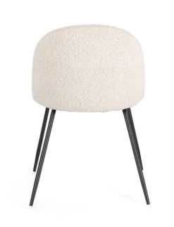 Clearance Bizzotto SEDIA EFFETTO BOUCLE' NERO/AVORIO- TANYA