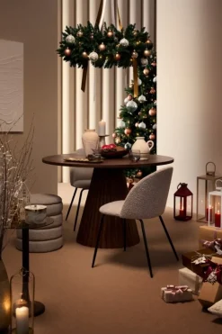 Discount Bizzotto SEDIA EFFETTO BOUCLE' NERO/VISONE - TANYA