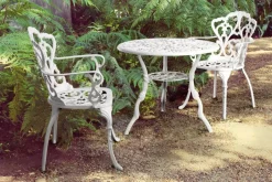 Outlet Bizzotto SEDIA IN ALLUMINIO BIANCA - VICTORIA