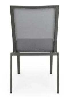 Best Bizzotto SEDIA IN ALLUMINIO IMPILABILE ANTARCITE GK52 - CRUISE