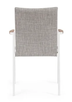 Bizzotto SEDIA IN ALLUMINIO IMPILABILE BIANCO WG20 - JALISCO