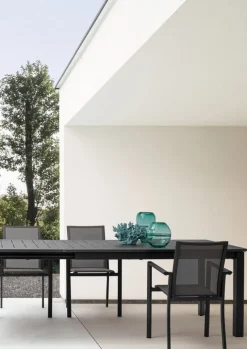 Best Bizzotto SEDIA IN ALLUMINIO IMPILABILE ANTRACITE CX23 - KONNOR