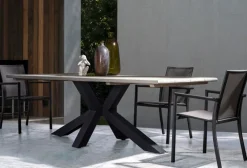 Best Bizzotto SEDIA IN ALLUMINIO IMPILABILE ANTRACITE CX23 - KONNOR