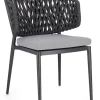 Clearance Bizzotto SEDIA IN CORDA ANTRACITE WG21 - NOELIA