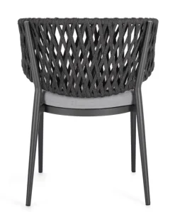 Clearance Bizzotto SEDIA IN CORDA ANTRACITE WG21 - NOELIA