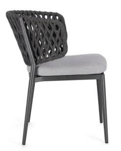 Clearance Bizzotto SEDIA IN CORDA ANTRACITE WG21 - NOELIA