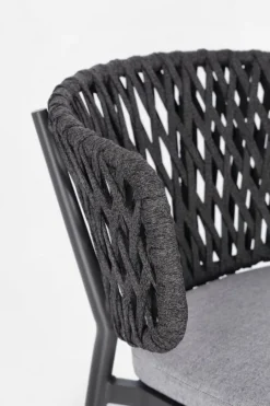 Clearance Bizzotto SEDIA IN CORDA ANTRACITE WG21 - NOELIA