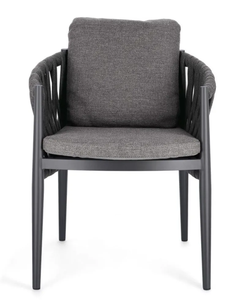 Best Bizzotto SEDIA IN CORDA ANTRACITE WG21 - JACINTA