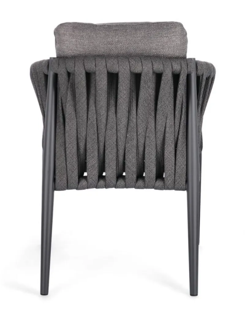 Best Bizzotto SEDIA IN CORDA ANTRACITE WG21 - JACINTA