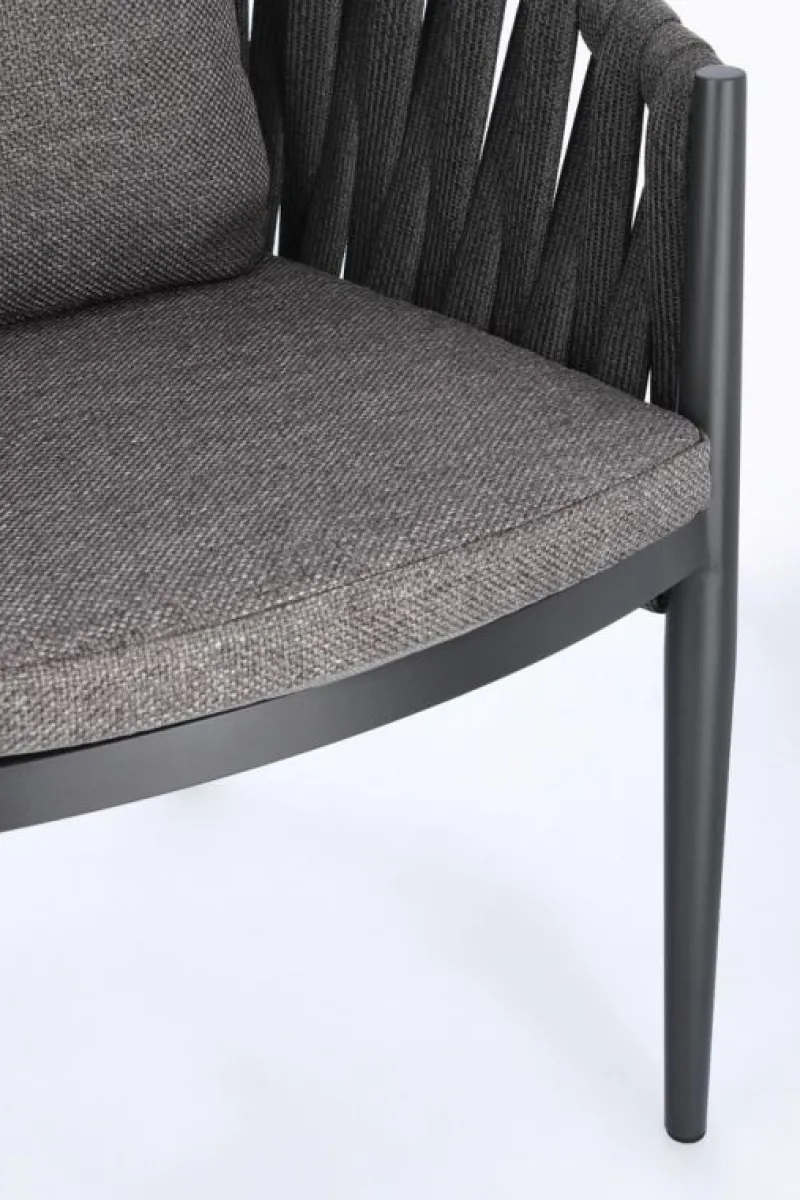 Best Bizzotto SEDIA IN CORDA ANTRACITE WG21 - JACINTA