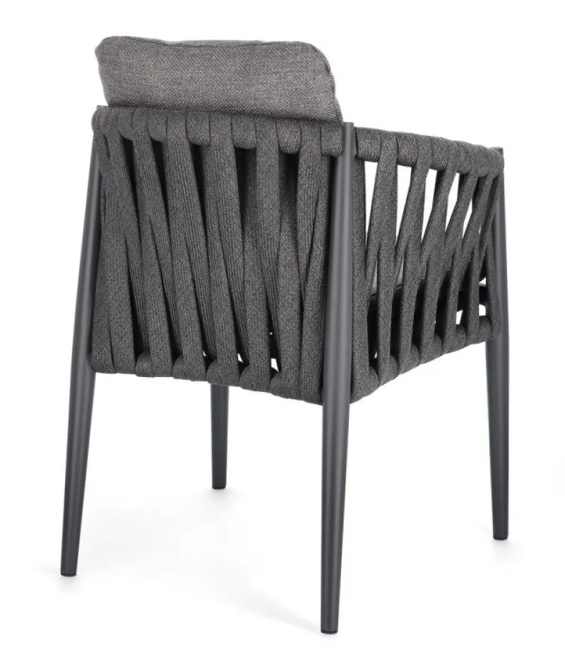 Best Bizzotto SEDIA IN CORDA ANTRACITE WG21 - JACINTA