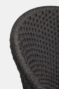 Online Bizzotto SEDIA IN CORDA PER ESTERNO ANTRACITE - COACHELLA