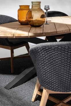 Online Bizzotto SEDIA IN CORDA PER ESTERNO ANTRACITE - COACHELLA