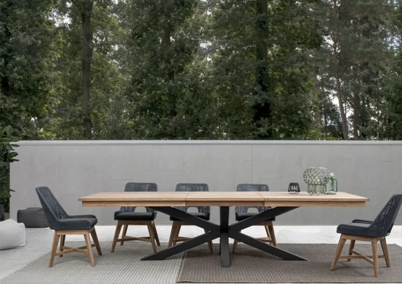 Outlet Bizzotto SEDIA IN CORDA PER ESTERNO COLOR ARDESIA - HESPERIA