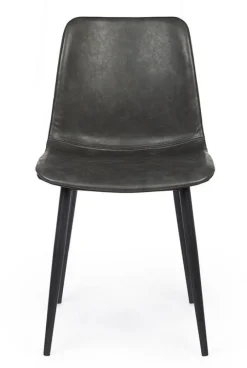 Online Bizzotto SEDIA IN ECOPELLE ANTRACITE - KYRA