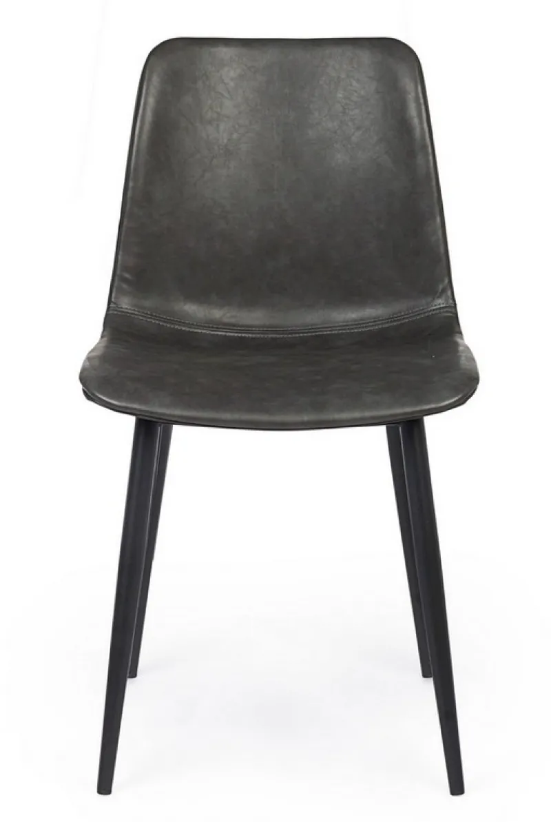 Online Bizzotto SEDIA IN ECOPELLE ANTRACITE - KYRA