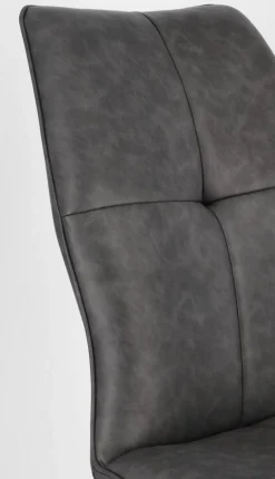 Hot Bizzotto SEDIA IN ECOPELLE ANTRACITE - KEPLER