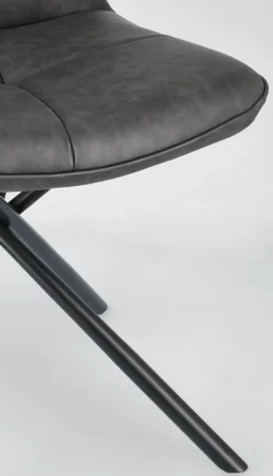 Hot Bizzotto SEDIA IN ECOPELLE ANTRACITE - KEPLER