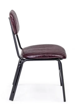 Discount Bizzotto SEDIA IN ECOPELLE BORDEAUX - DEBBIE