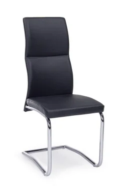 New Bizzotto SEDIA IN ECOPELLE NERA - THELMA