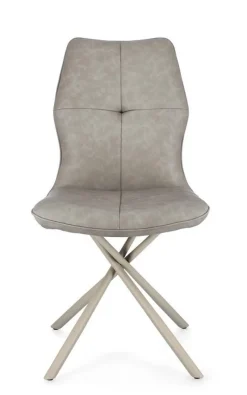 Discount Bizzotto SEDIA IN ECOPELLE TORTORA - KEPLER