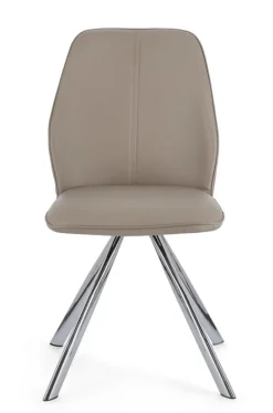 Bizzotto SEDIA IN ECOPELLE TORTORA - MAXWELL