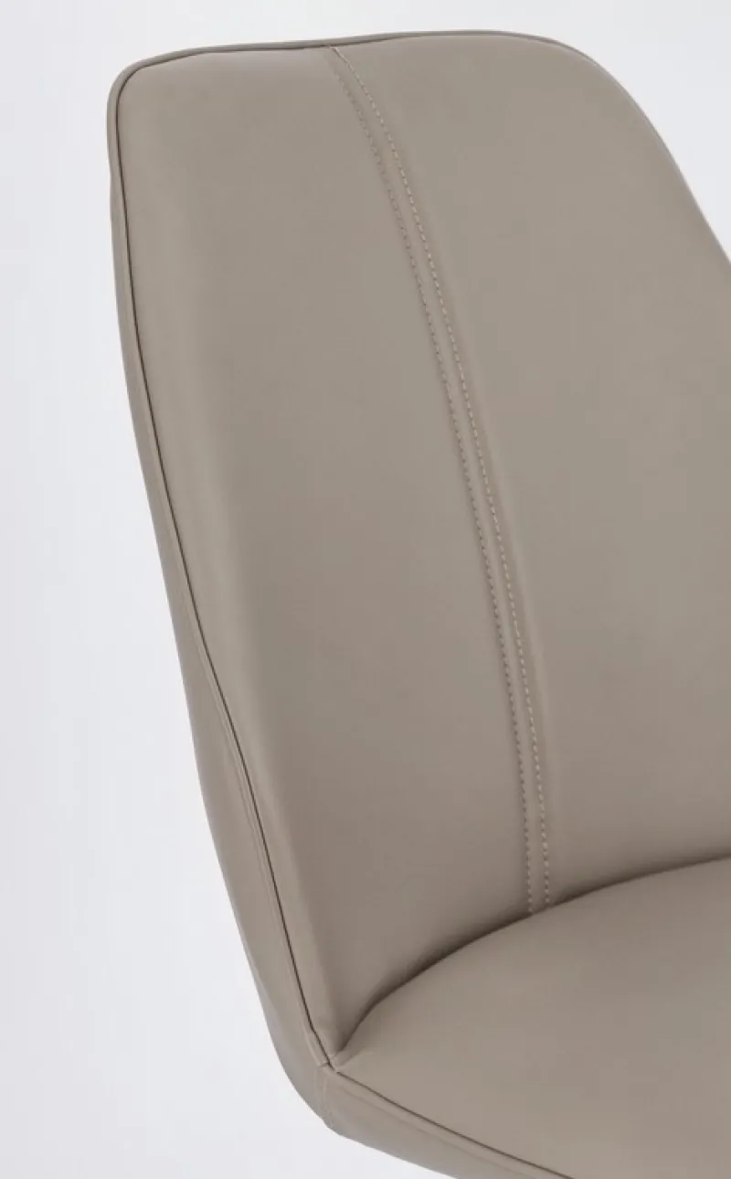 Bizzotto SEDIA IN ECOPELLE TORTORA - MAXWELL