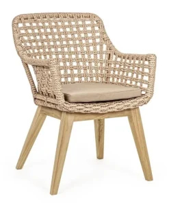 Outlet Bizzotto SEDIA IN FIBRA SINTETICA NATURALE - MADISON