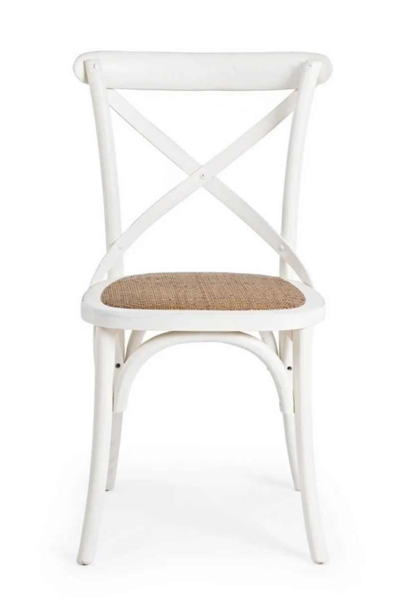 Sale Bizzotto SEDIA IN LEGNO BIANCA - CROSS