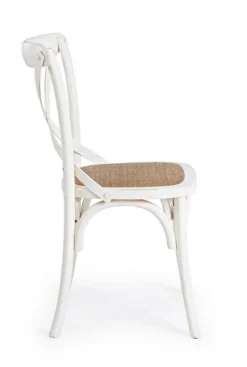 Sale Bizzotto SEDIA IN LEGNO BIANCA - CROSS