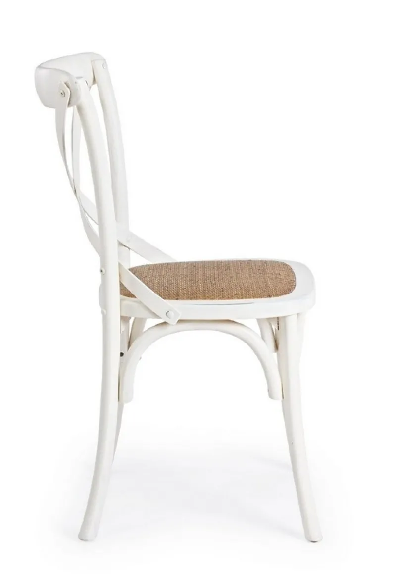 Sale Bizzotto SEDIA IN LEGNO BIANCA - CROSS