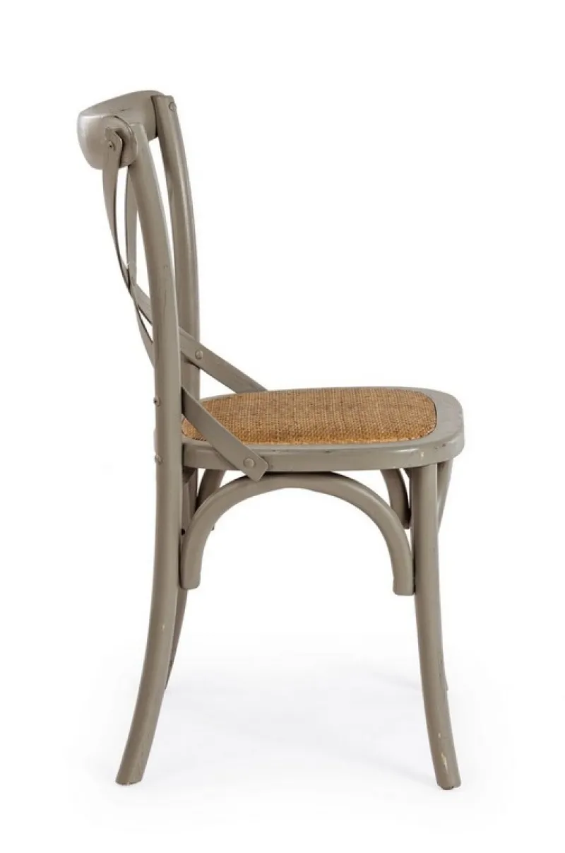 Online Bizzotto SEDIA IN LEGNO GRIGIO SCURO - CROSS