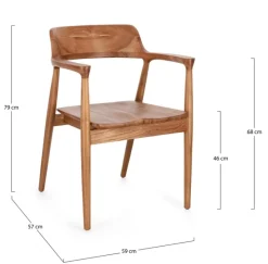 Best Bizzotto SEDIA IN LEGNO NATURALE - SUZY