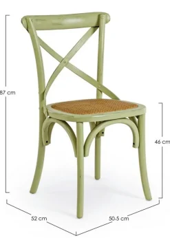 Sale Bizzotto SEDIA IN LEGNO VERDE - CROSS