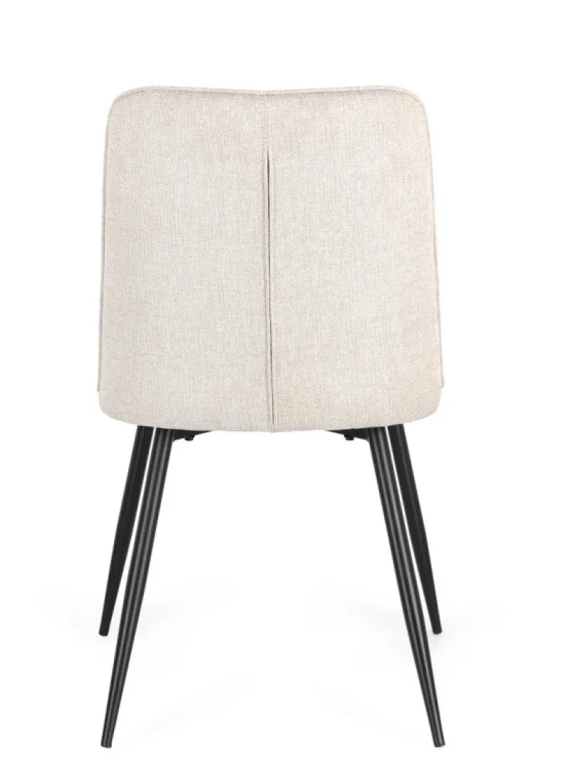 Clearance Bizzotto SEDIA IN TESSUTO BEIGE - CORA