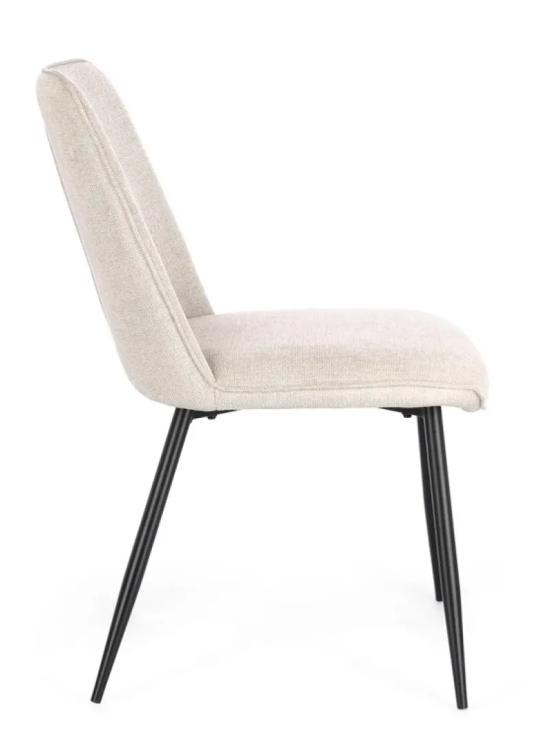 Clearance Bizzotto SEDIA IN TESSUTO BEIGE - CORA