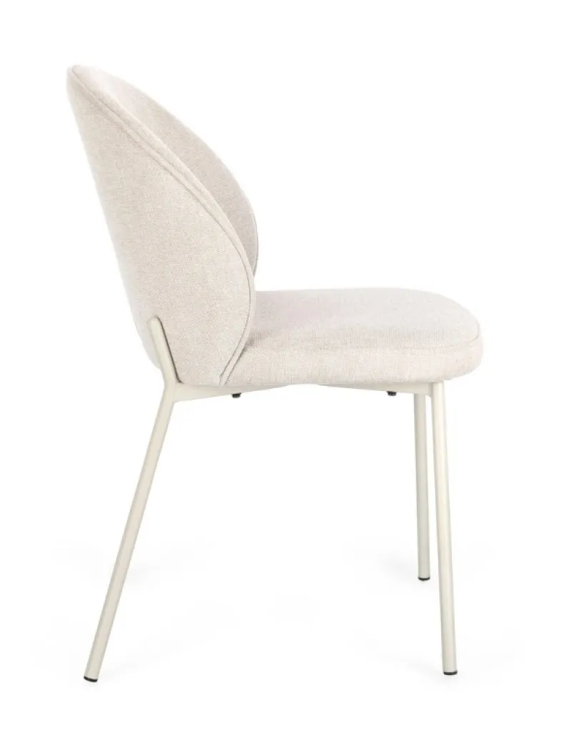 Discount Bizzotto SEDIA IN TESSUTO BEIGE - WENDY