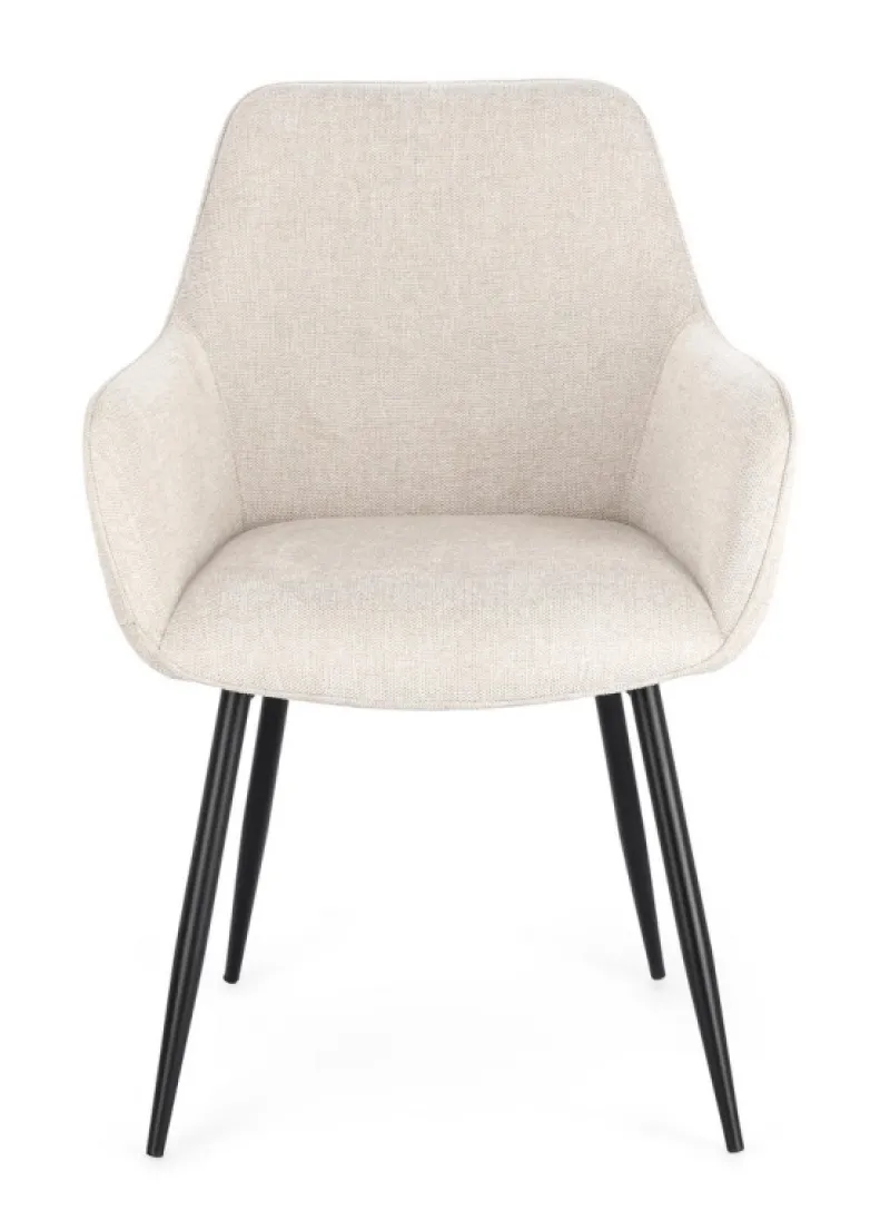 Bizzotto SEDIA IN TESSUTO BEIGE- CORA