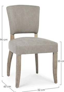 Sale Bizzotto SEDIA IN TESSUTO GRIGIA - MARATRIZ