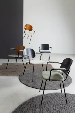 Discount Bizzotto SEDIA IN TESSUTO GRIGIO - SIENNA