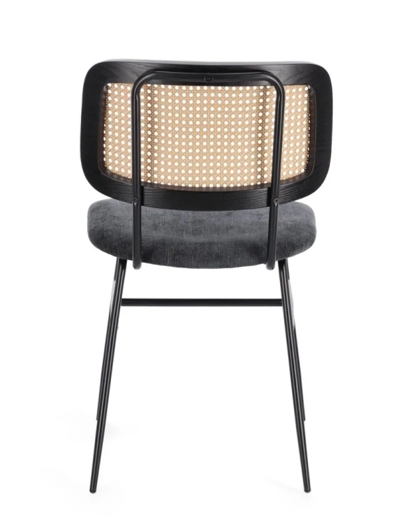 Bizzotto SEDIA IN TESSUTO GRIGIO SCURO - GLENNA