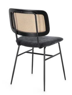 Bizzotto SEDIA IN TESSUTO GRIGIO SCURO - GLENNA